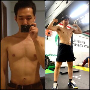 tomonobu transformation - before and after